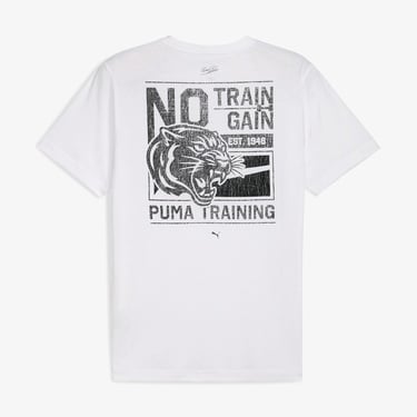  Puma Graphic illustrated Erkek Beyaz Antrenman T-Shirt