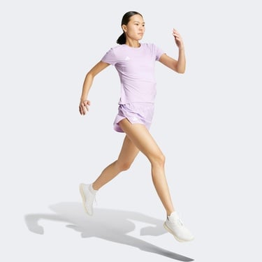  adidas Adizero Essentials Kadın Mor Koşu T-Shirt