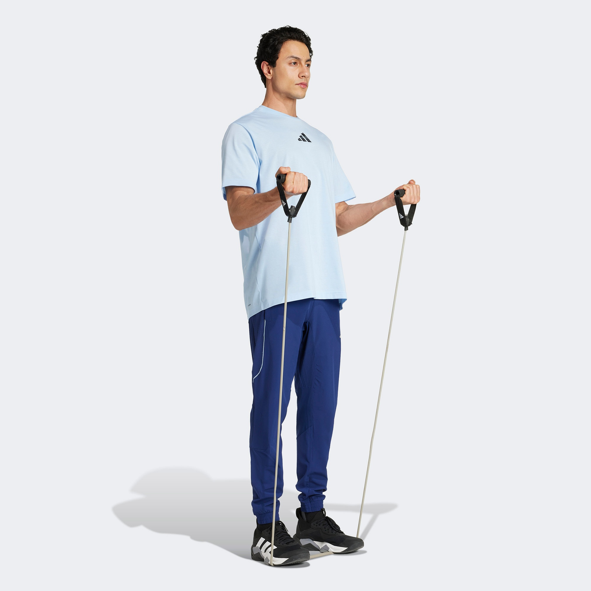 adidas Climacool Camo Training Graphic Erkek Mavi Antrenman T-Shirt