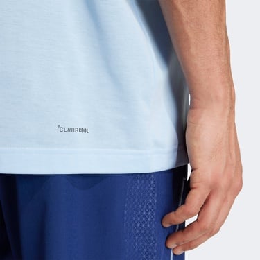  adidas Climacool Camo Training Graphic Erkek Mavi Antrenman T-Shirt