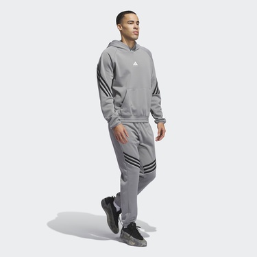  adidas Select Foundation Fleece Erkek Gri Basketbol Sweatshirt