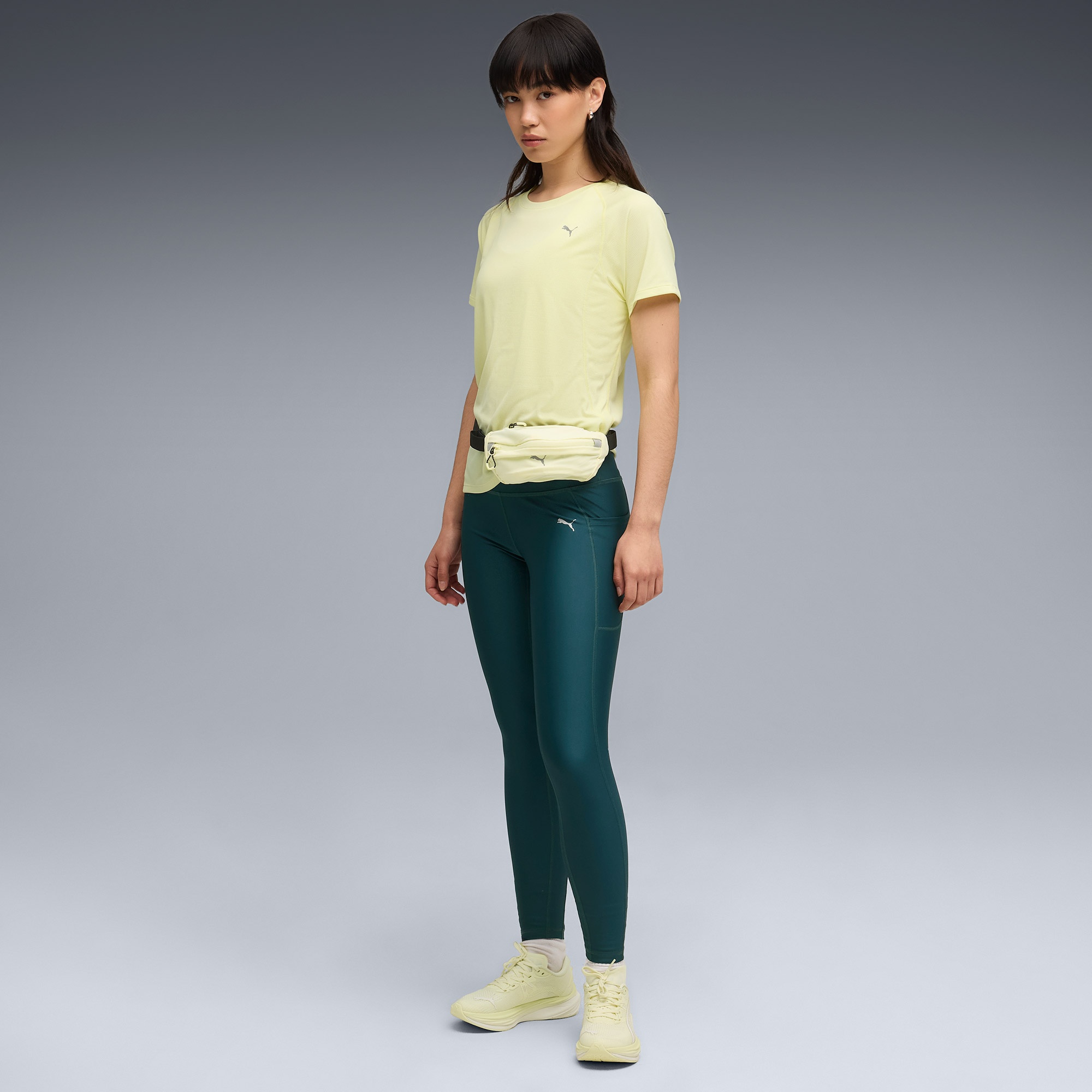 Puma Run Velocity W (Poly) Kadın Sarı Koşu T-Shirt