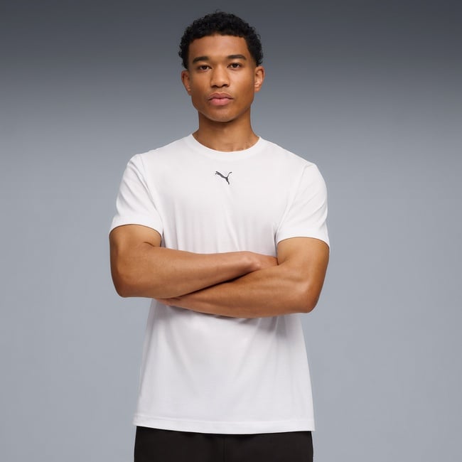  Puma Graphic illustrated Erkek Beyaz Antrenman T-Shirt