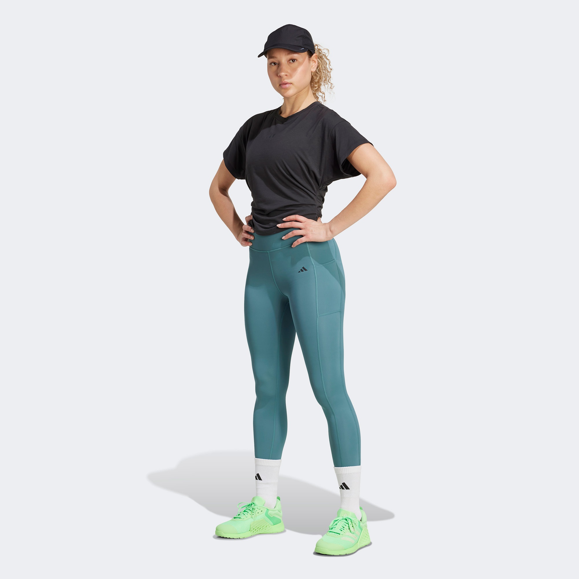 adidas Power Kadın Siyah Antrenman T-Shirt