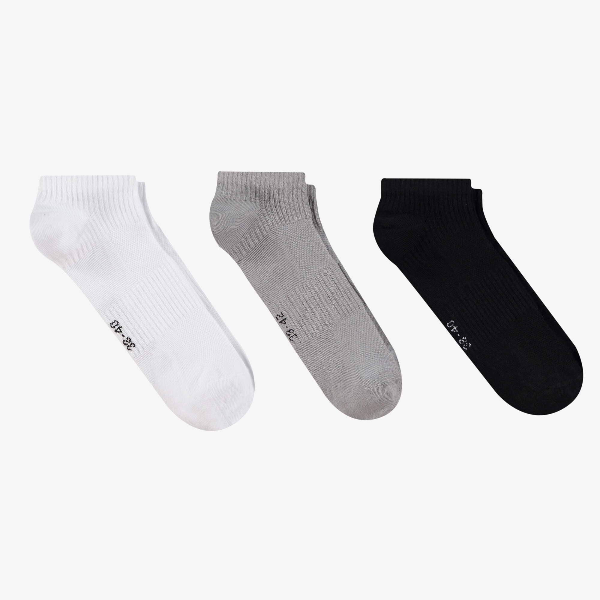 UNITED4 Classic 3lü Unisex Beyaz Çorap