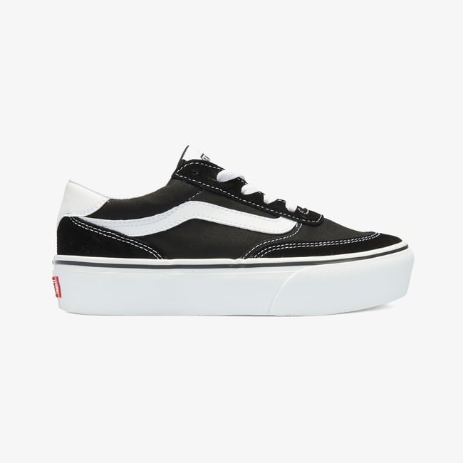  Vans Brooklyn LS Platform Kadın Siyah Sneaker
