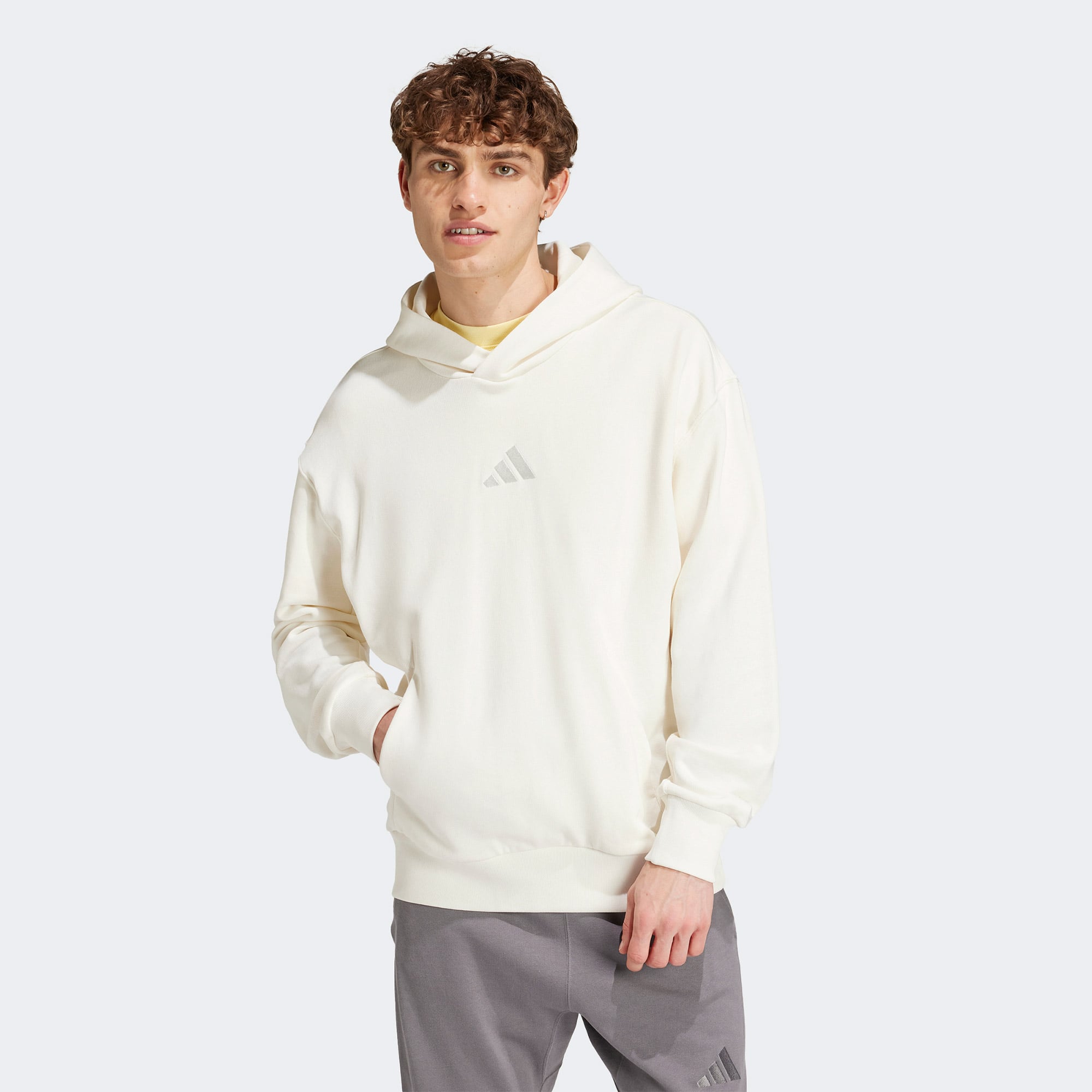  adidas All Szn French Terry Erkek Beyaz Sweatshirt