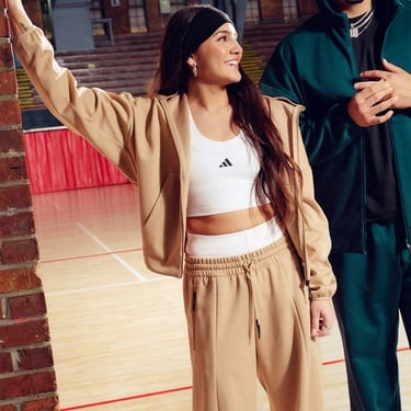  adidas Z.N.E. Full Zip Kadın Kahverengi Eşofman Üstü