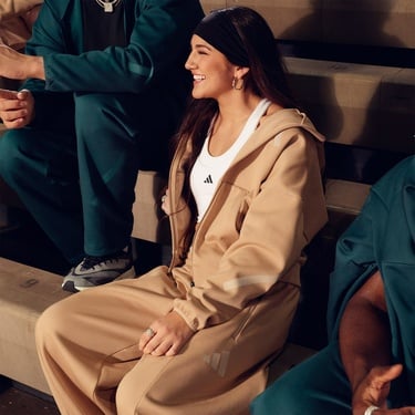  adidas Z.N.E. Full Zip Kadın Kahverengi Eşofman Üstü