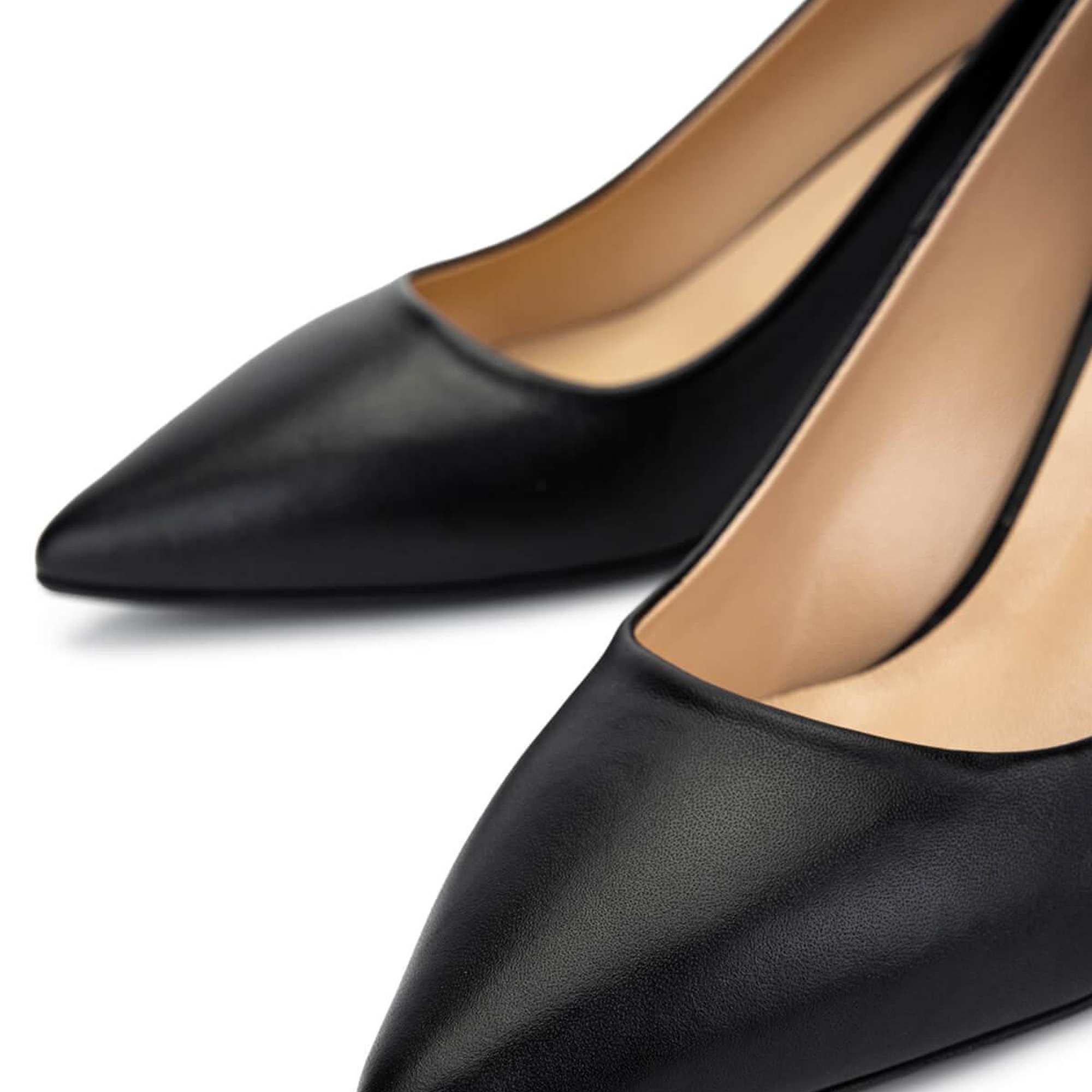 Tamer Tanca Kadın Hakiki Deri Siyah Deri Topuklu Ayakkabı