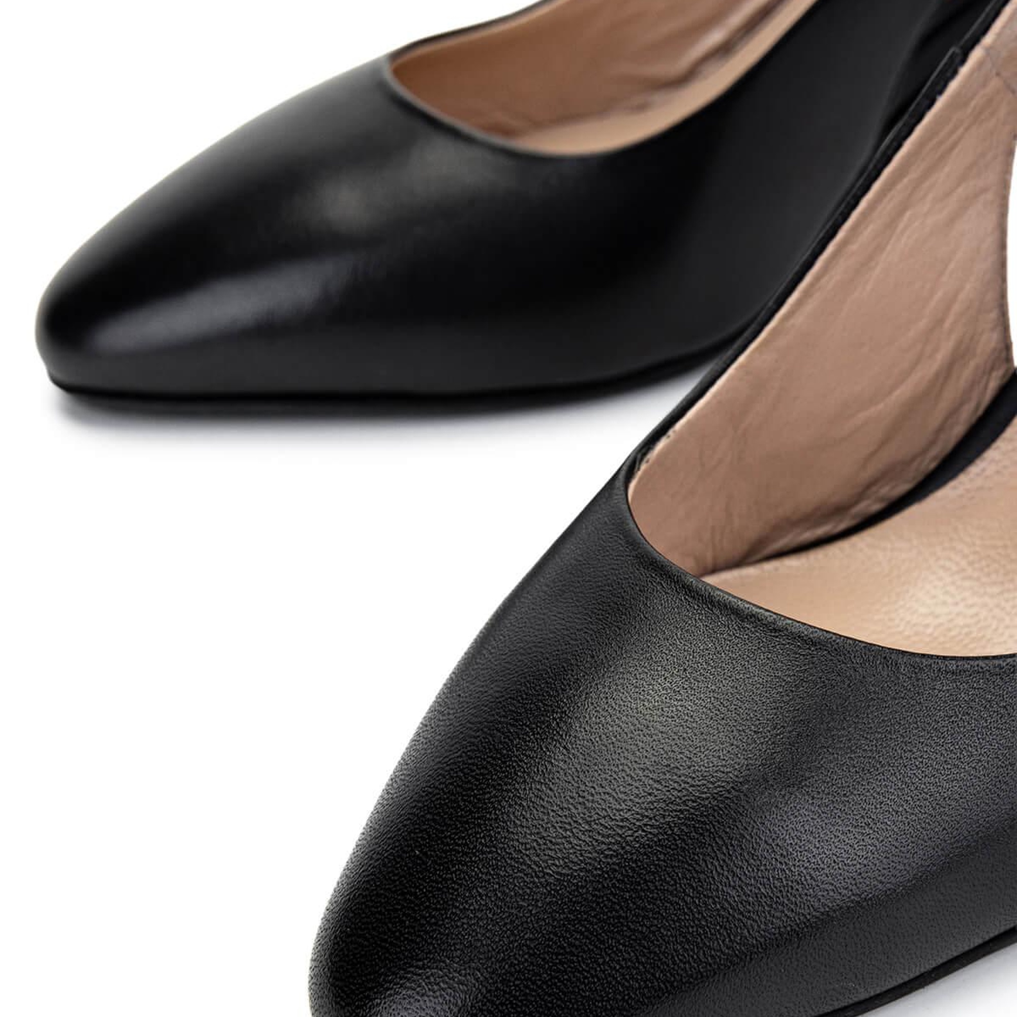 Tamer Tanca Kadın Hakiki Deri Siyah Deri Topuklu Ayakkabı