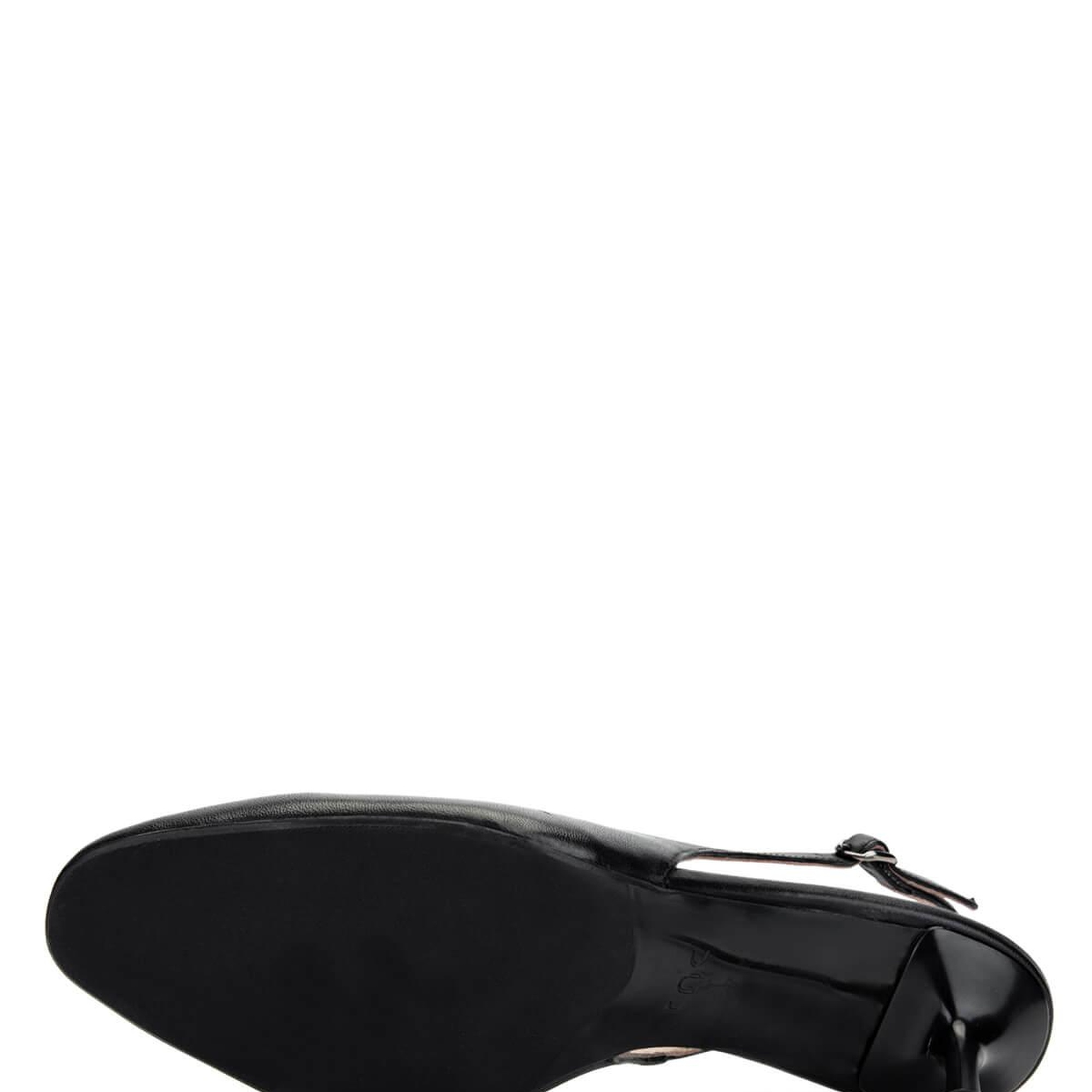 Tamer Tanca Kadın Hakiki Deri Siyah Deri Topuklu Ayakkabı