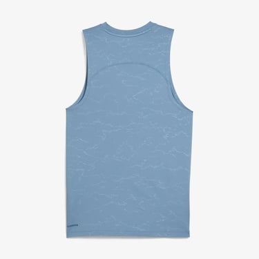  Puma Cloudspun Emboss Tank Erkek Mavi Antrenman Atleti