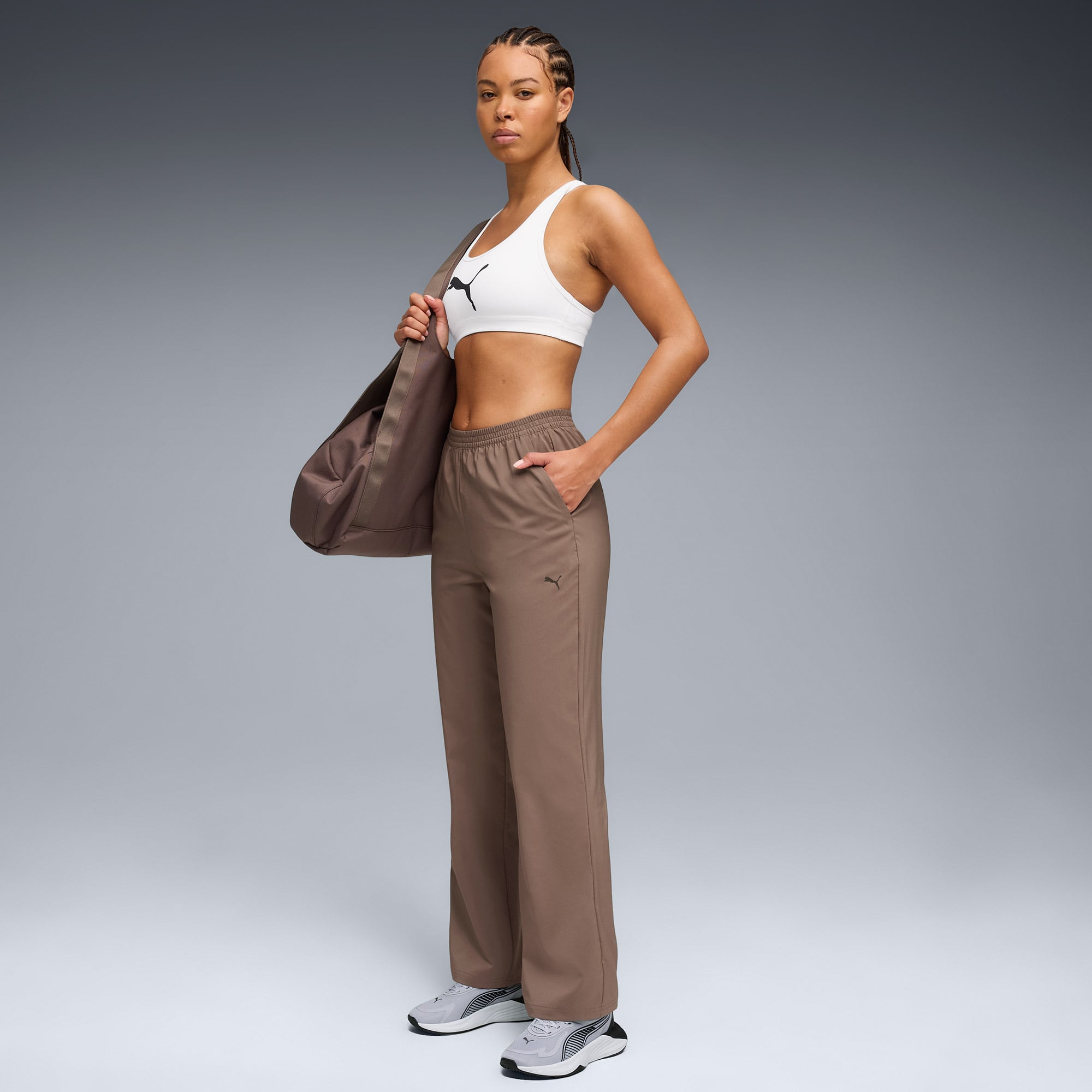  Puma Fashion Hw Kadın Kahverengi Antrenman Eşofman Altı