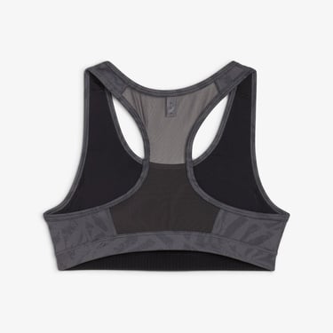  Puma 4Keeps Padded Print Kadın Gri Antrenman Bra