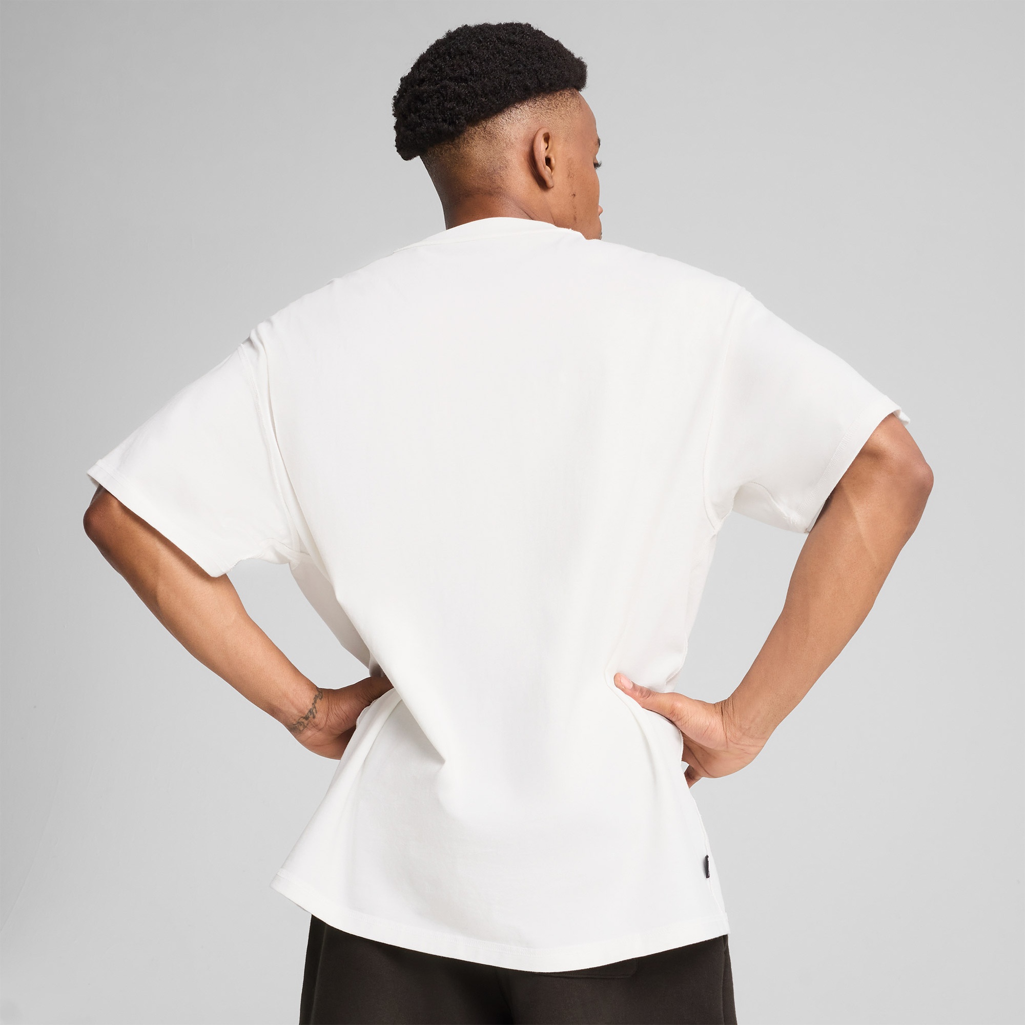 Puma Pivot 3 0 Erkek Beyaz Basketbol T-Shirt