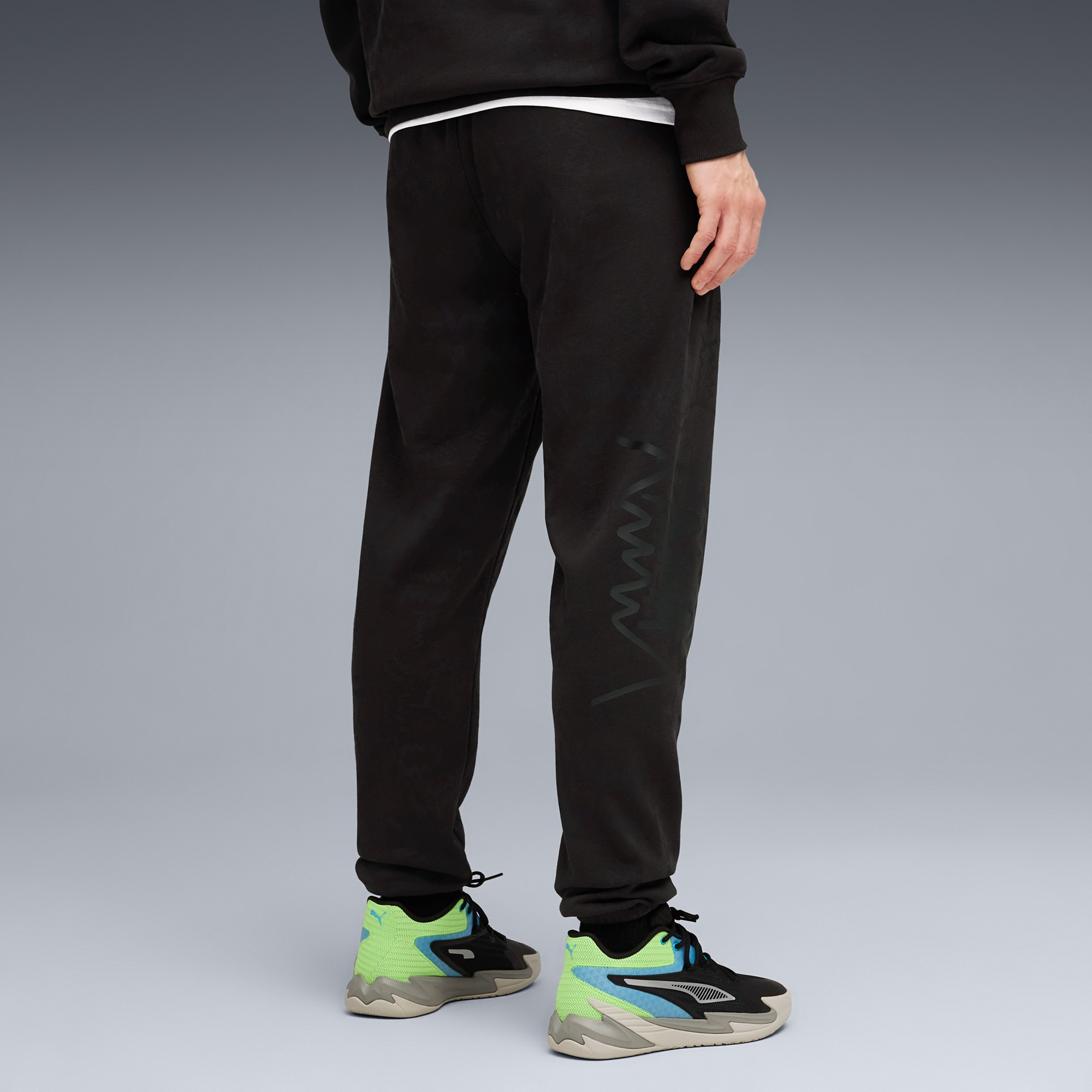 Puma Teamjaws Post Game Erkek Siyah Basketbol Eşofman Altı