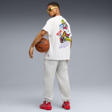  Puma Hooperhotline Erkek Beyaz Basketbol T-Shir