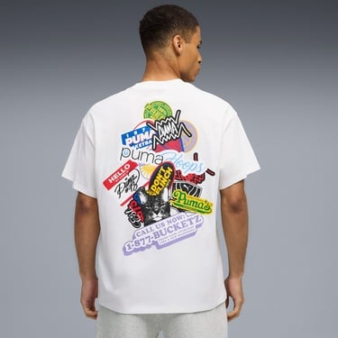  Puma Hooperhotline Erkek Beyaz Basketbol T-Shir