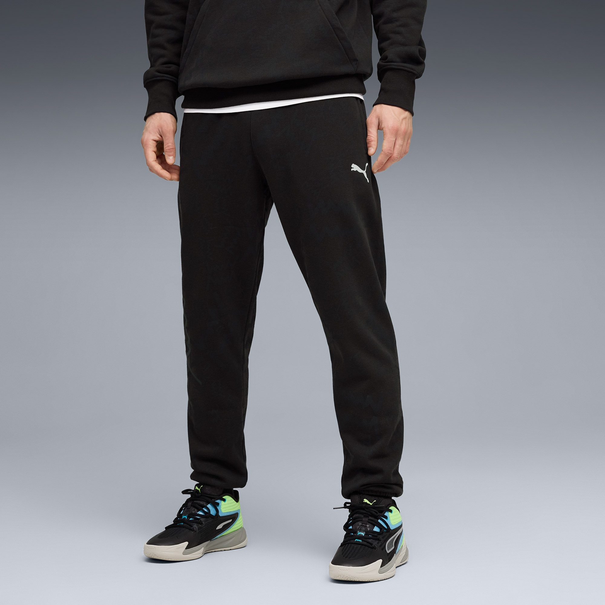 Puma Teamjaws Post Game Erkek Siyah Basketbol Eşofman Altı