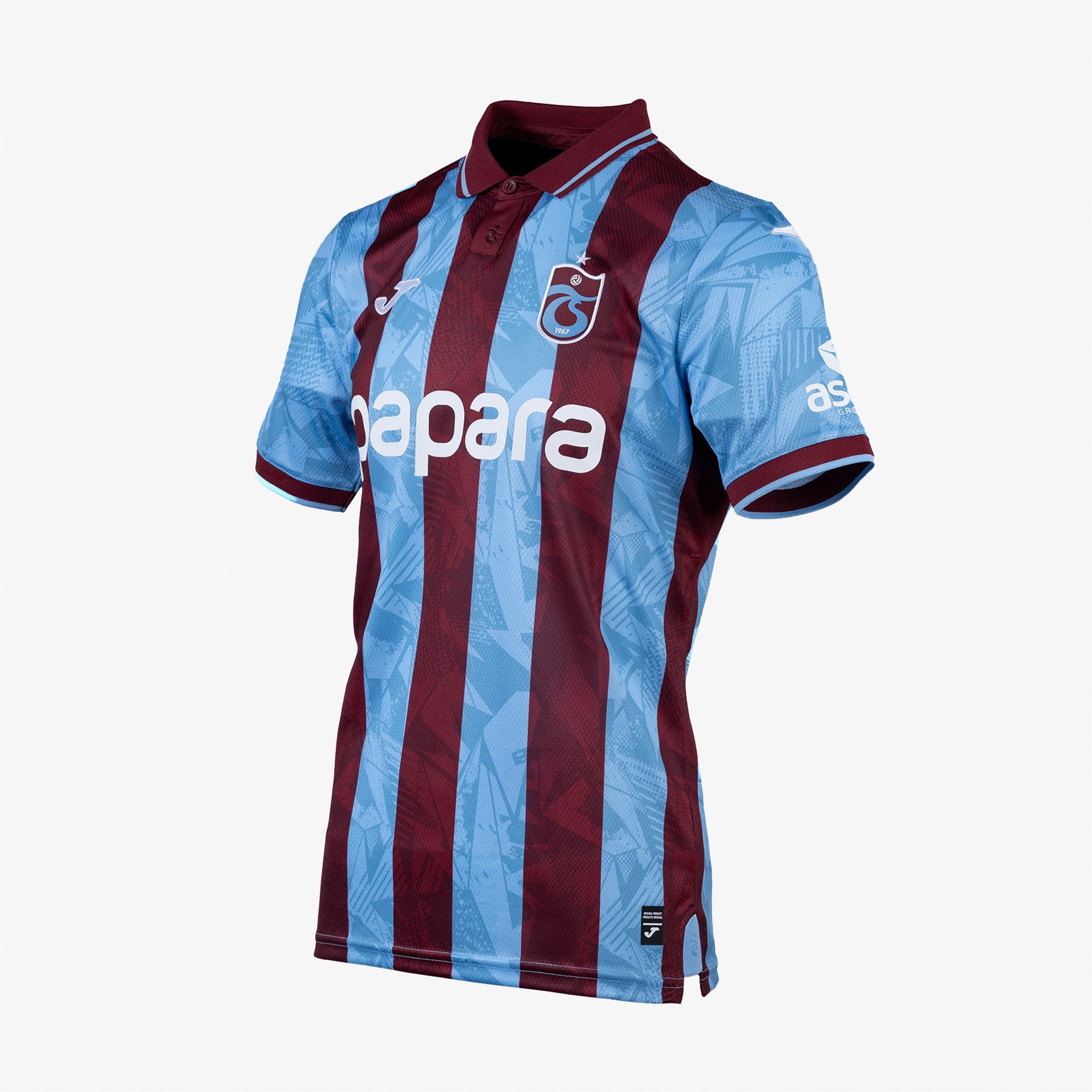 Joma Trabzonspor 25/26 Bordo/Mavi Unisex Mavi İç Saha Çubuklu Forma
