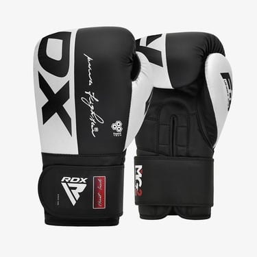  Rdx Boxing F4 Sparring Erkek Beyaz-Siyah Boks Eldiveni