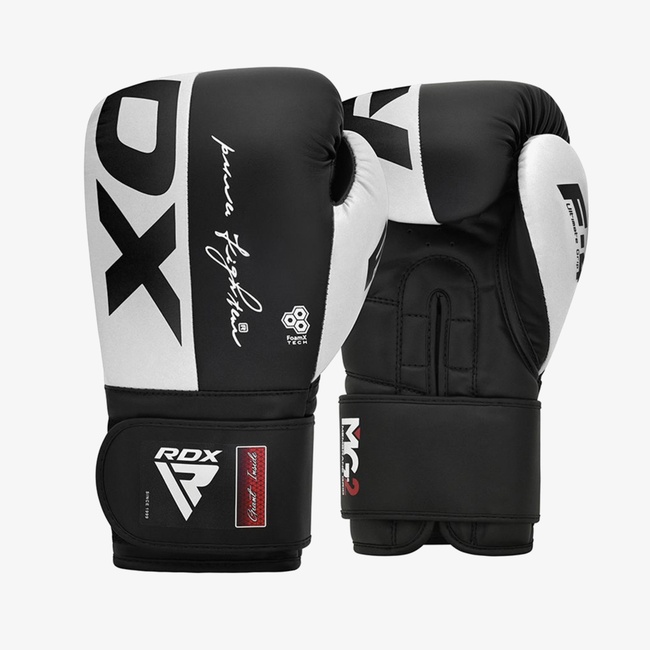  Rdx Boxing F4 Sparring Erkek Beyaz-Siyah Boks Eldiveni