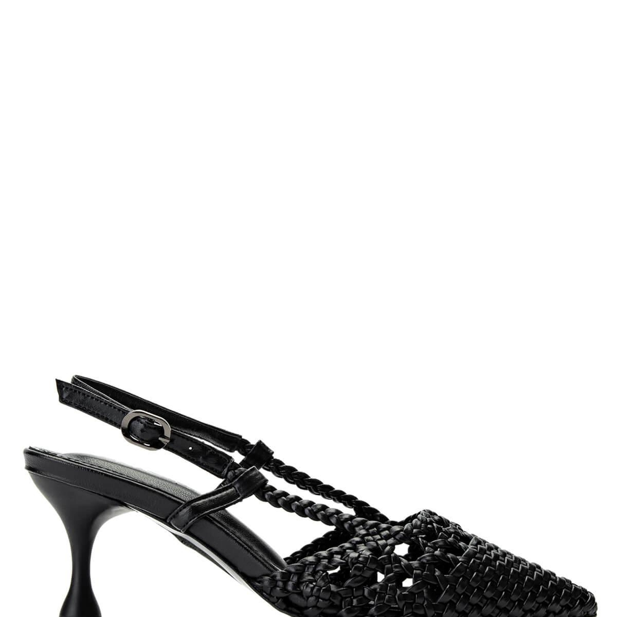 Tamer Tanca Kadın Suni Deri Siyah Topuklu Ayakkabı