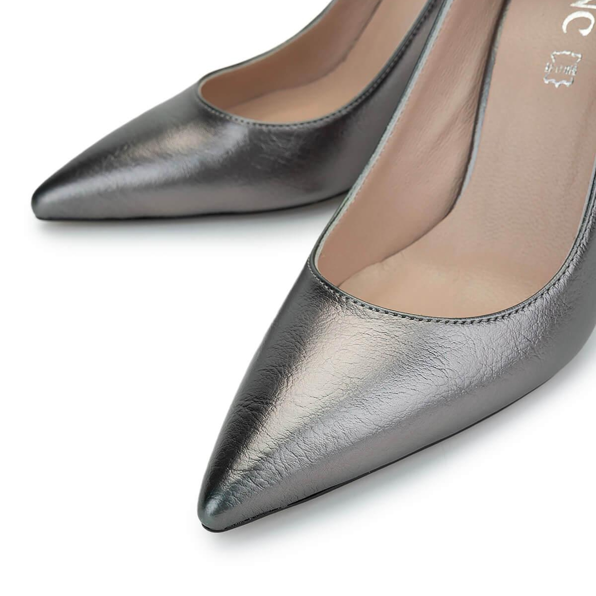 Tamer Tanca Kadın Vegan Antrasit Topuklu Ayakkabı