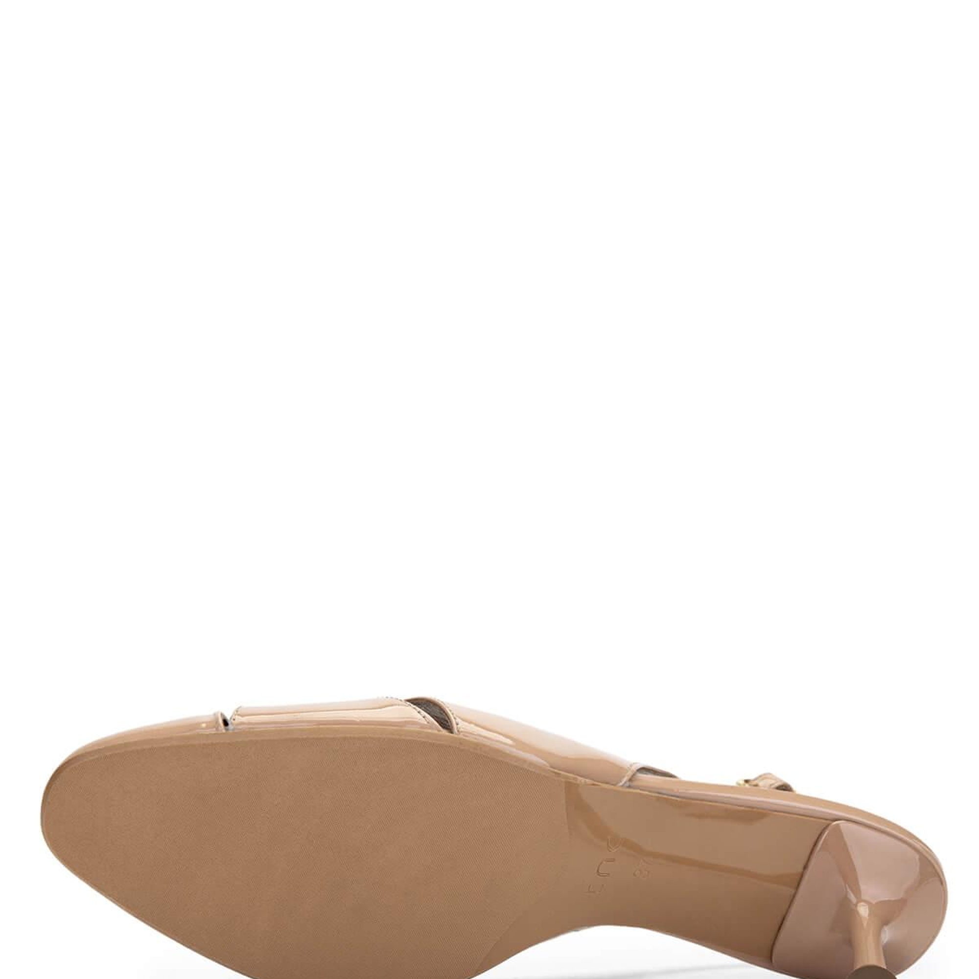 Tamer Tanca Kadın Hakiki Deri Bej Topuklu Ayakkabı