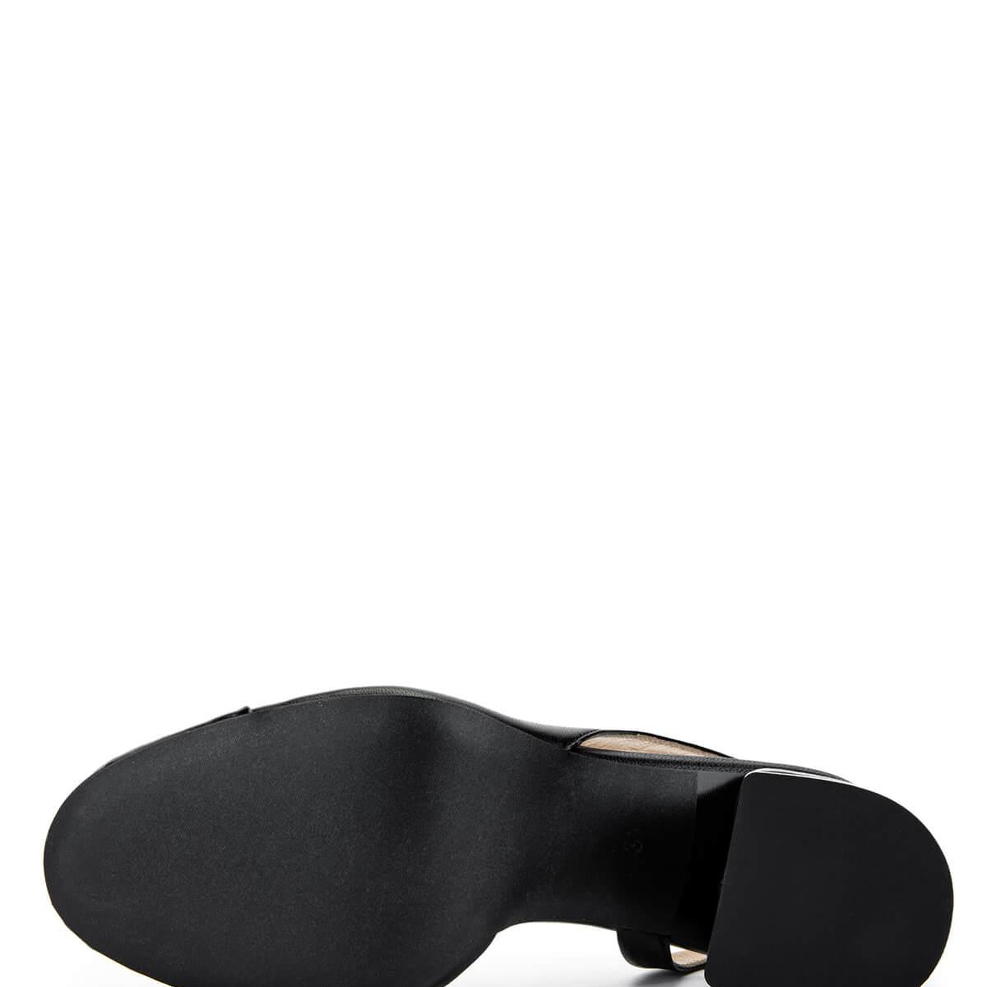 Tamer Tanca Kadın Hakiki Deri Siyah Rugan Topuklu Ayakkabı