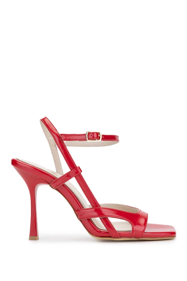  Tamer Tanca Kadın Vegan Kırmızı Topuklu Ayakkabı