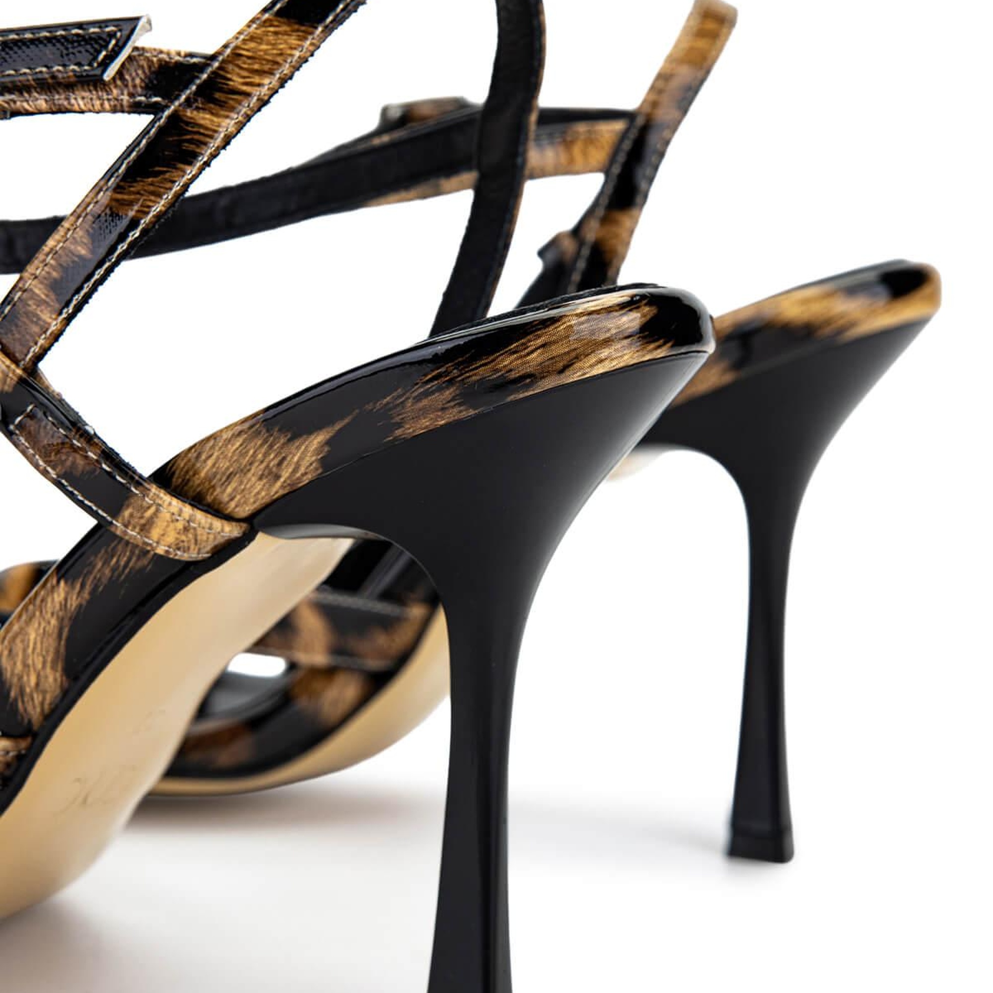 Tamer Tanca Kadın Vegan Leopar Topuklu Ayakkabı