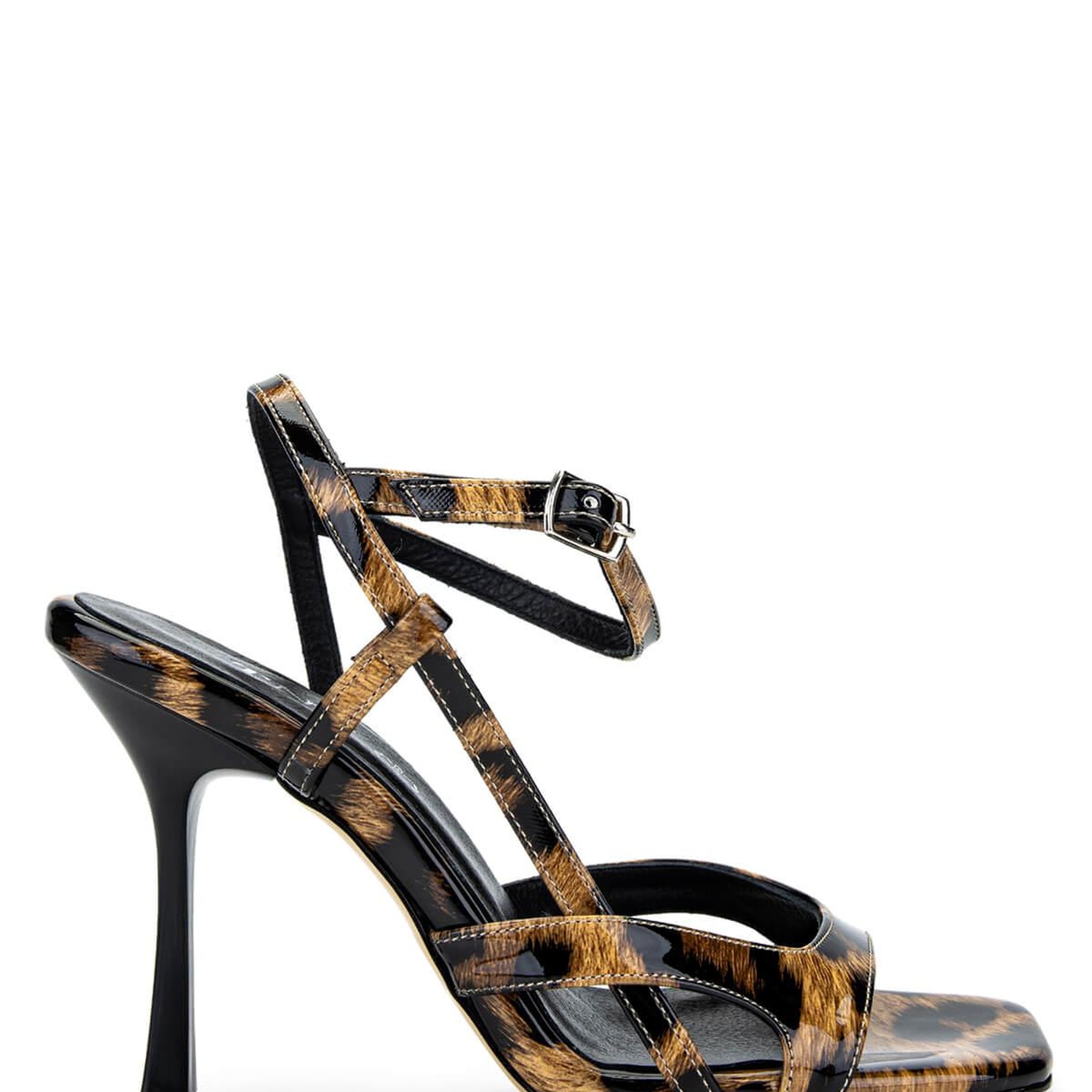 Tamer Tanca Kadın Vegan Leopar Topuklu Ayakkabı