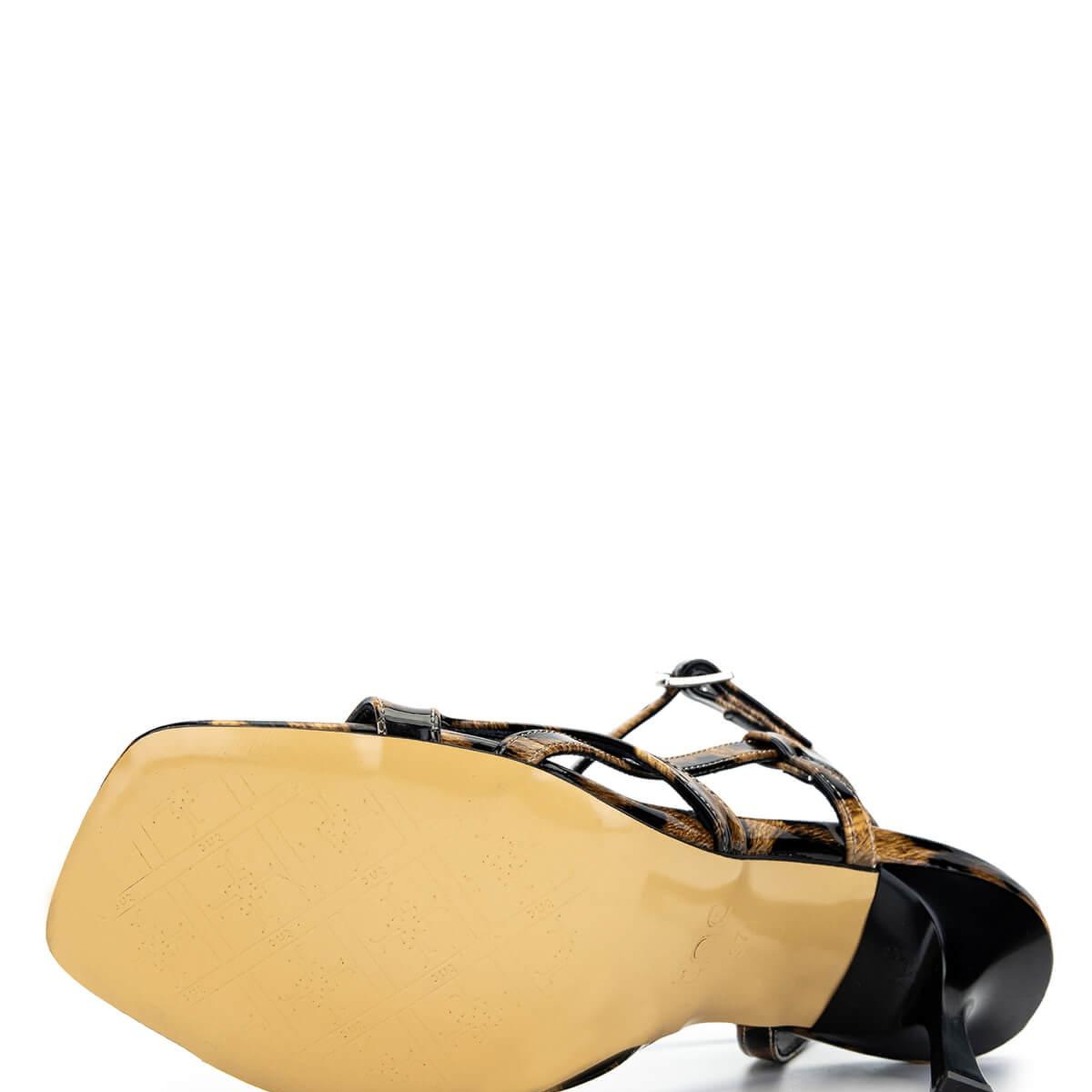 Tamer Tanca Kadın Vegan Leopar Topuklu Ayakkabı