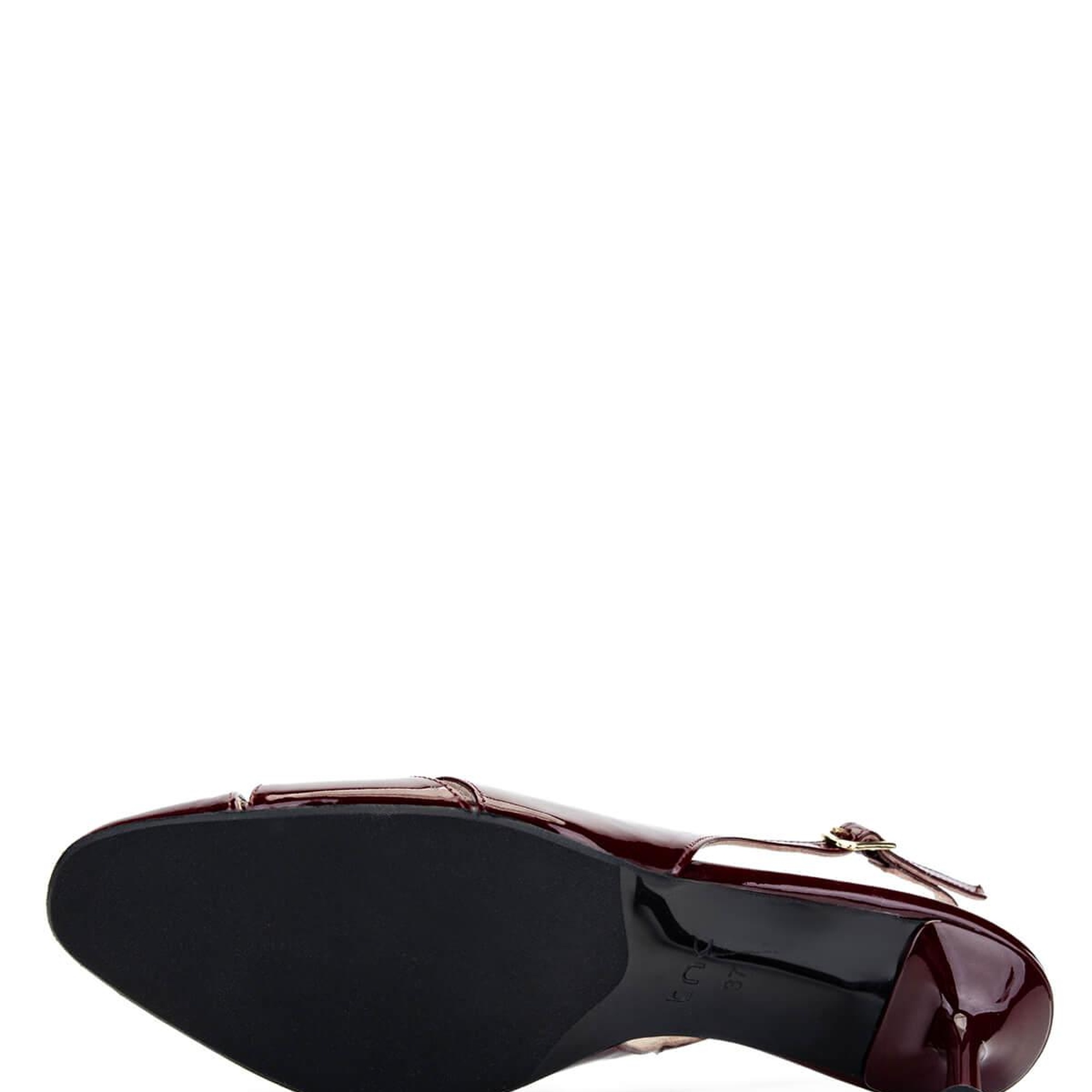 Tamer Tanca Kadın Hakiki Deri Vişne Topuklu Ayakkabı