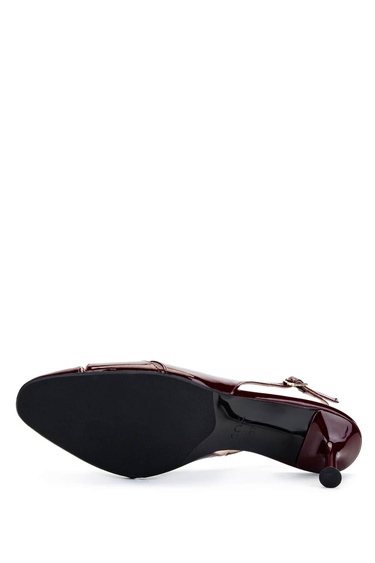  Tamer Tanca Kadın Hakiki Deri Vişne Topuklu Ayakkabı