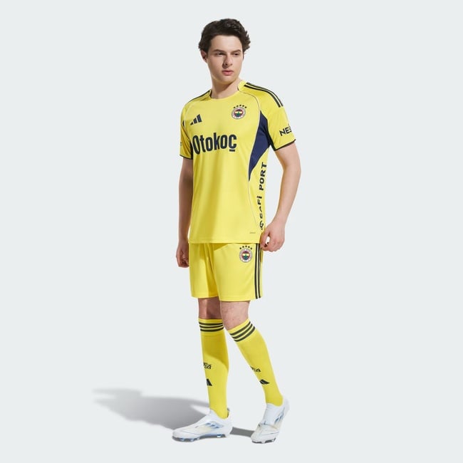 adidas Fenerbahçe 25-26 Erkek Sarı Futbol Deplasman  Şortu