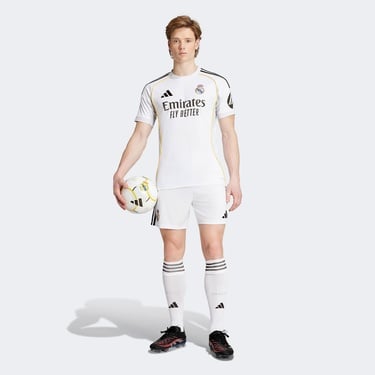  adidas Real Madrid 25-26 Home Erkek Beyaz Futbol Şortu