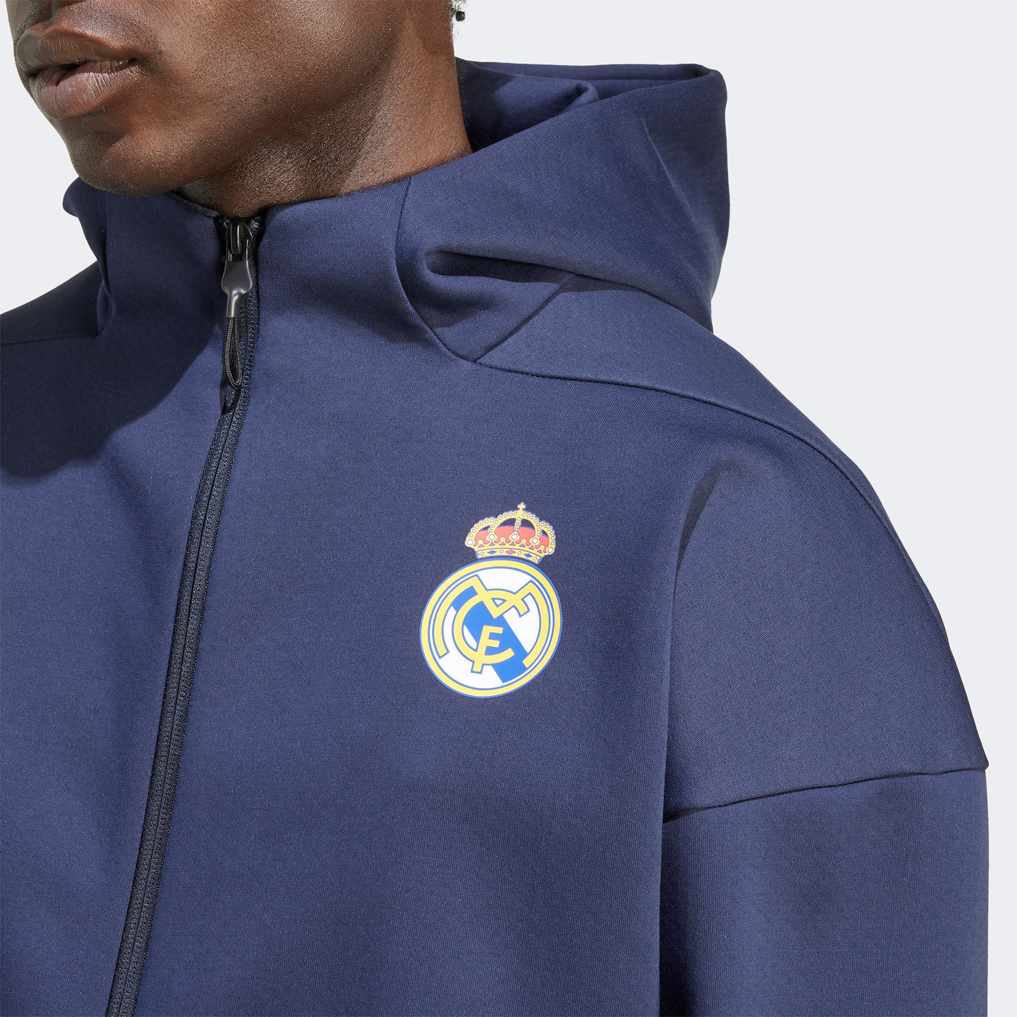 adidas Real Madrid Z.N.E. Anthem Erkek Lacivert Futbol Eşofman Üstü