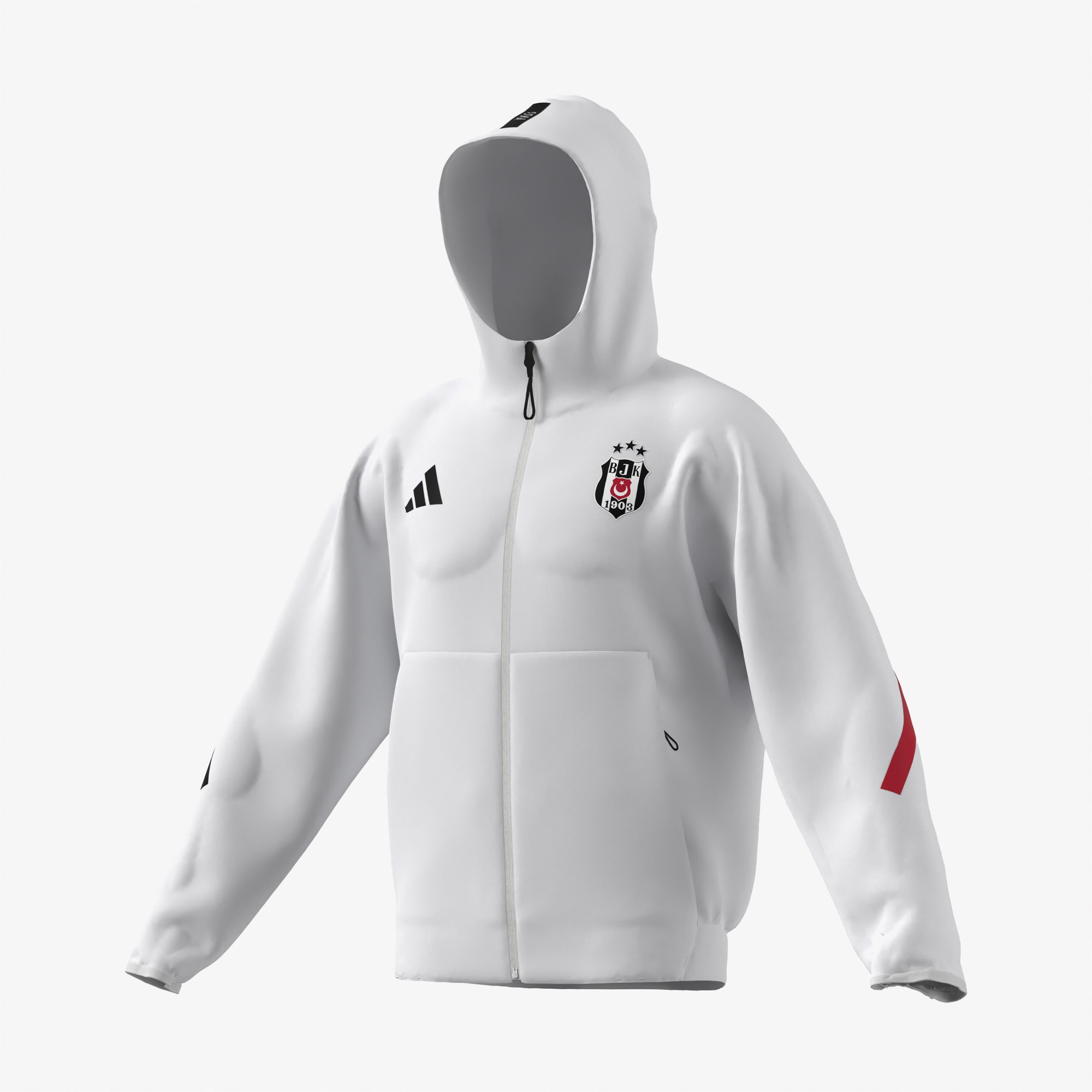 adidas Beşiktaş J.K. Anth Erkek Beyaz Futbol Eşofman Üstü