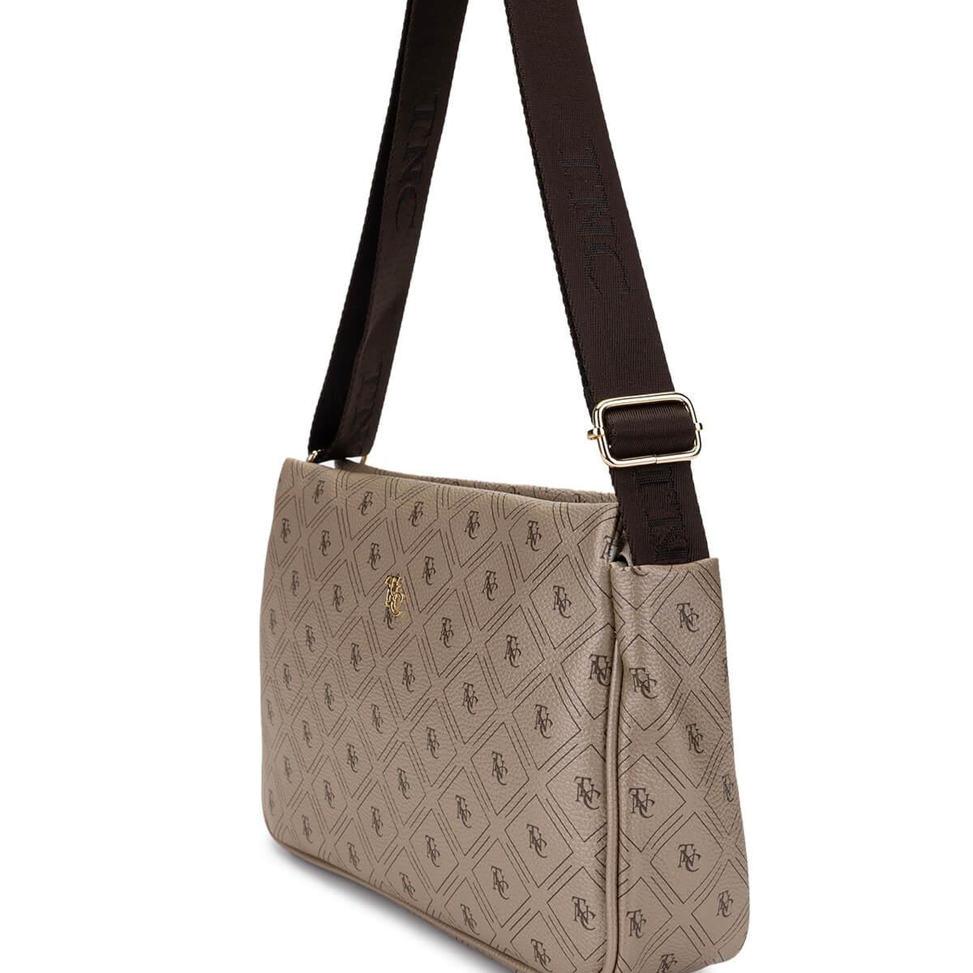 Tamer Tanca Kadın Vegan Altın Desen Omuz Çanta