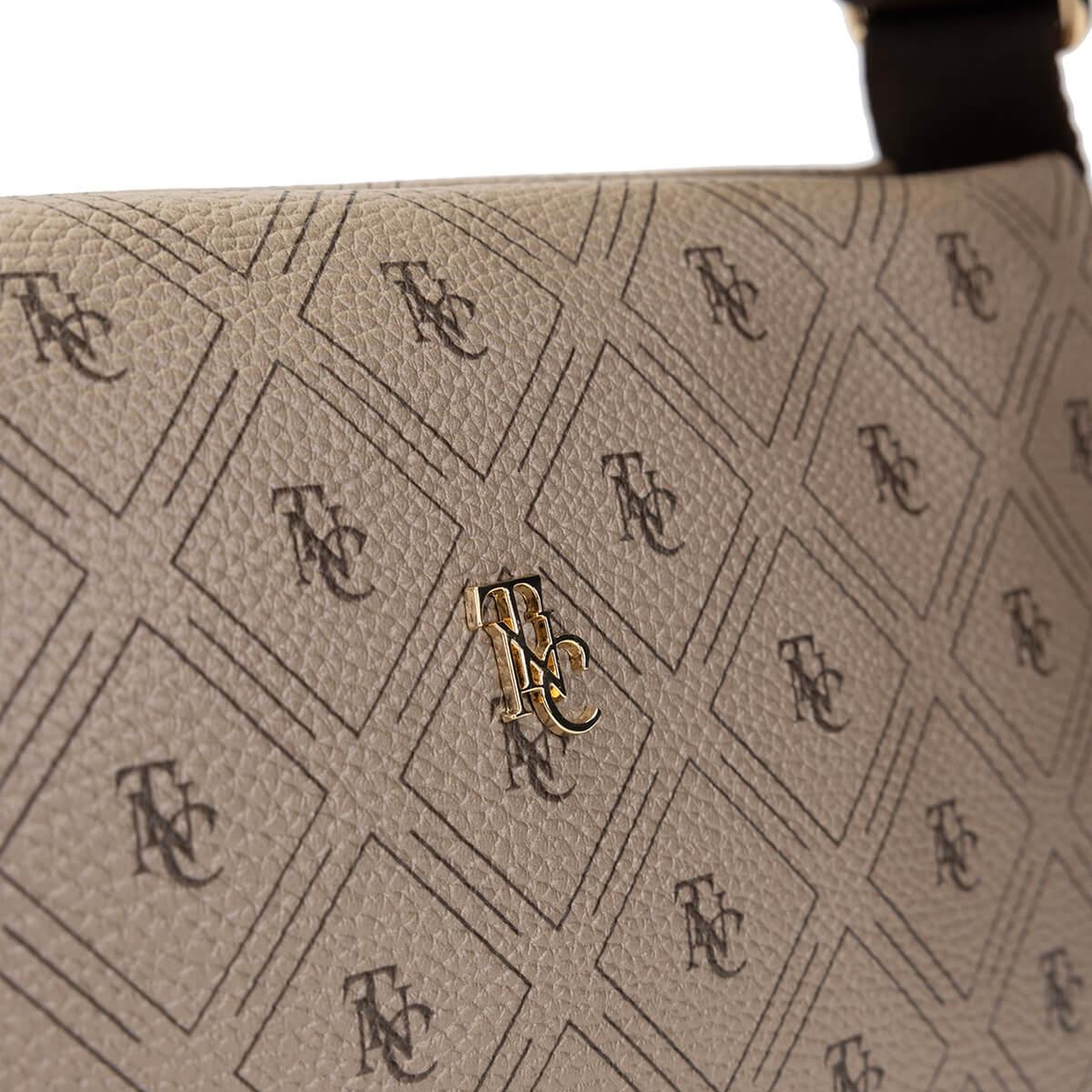 Tamer Tanca Kadın Vegan Altın Desen Omuz Çanta