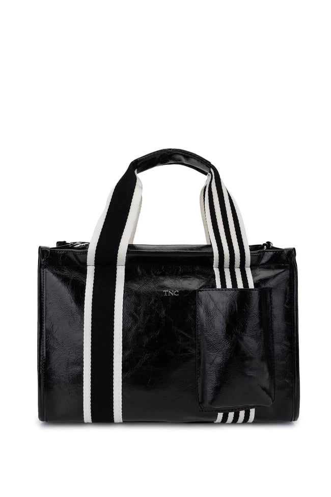  Tamer Tanca Kadın Vegan Siyah Rugan Omuz Çanta