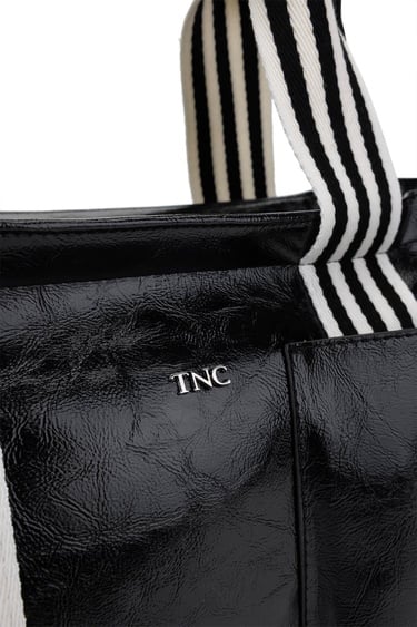  Tamer Tanca Kadın Vegan Siyah Rugan Omuz Çanta