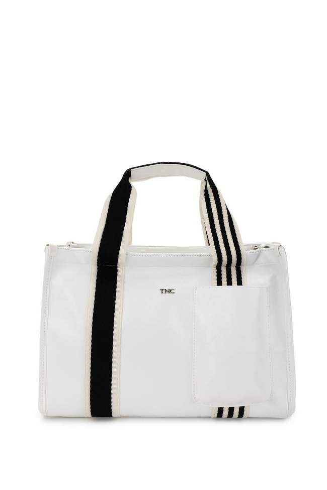  Tamer Tanca Kadın Vegan Beyaz Omuz Çanta