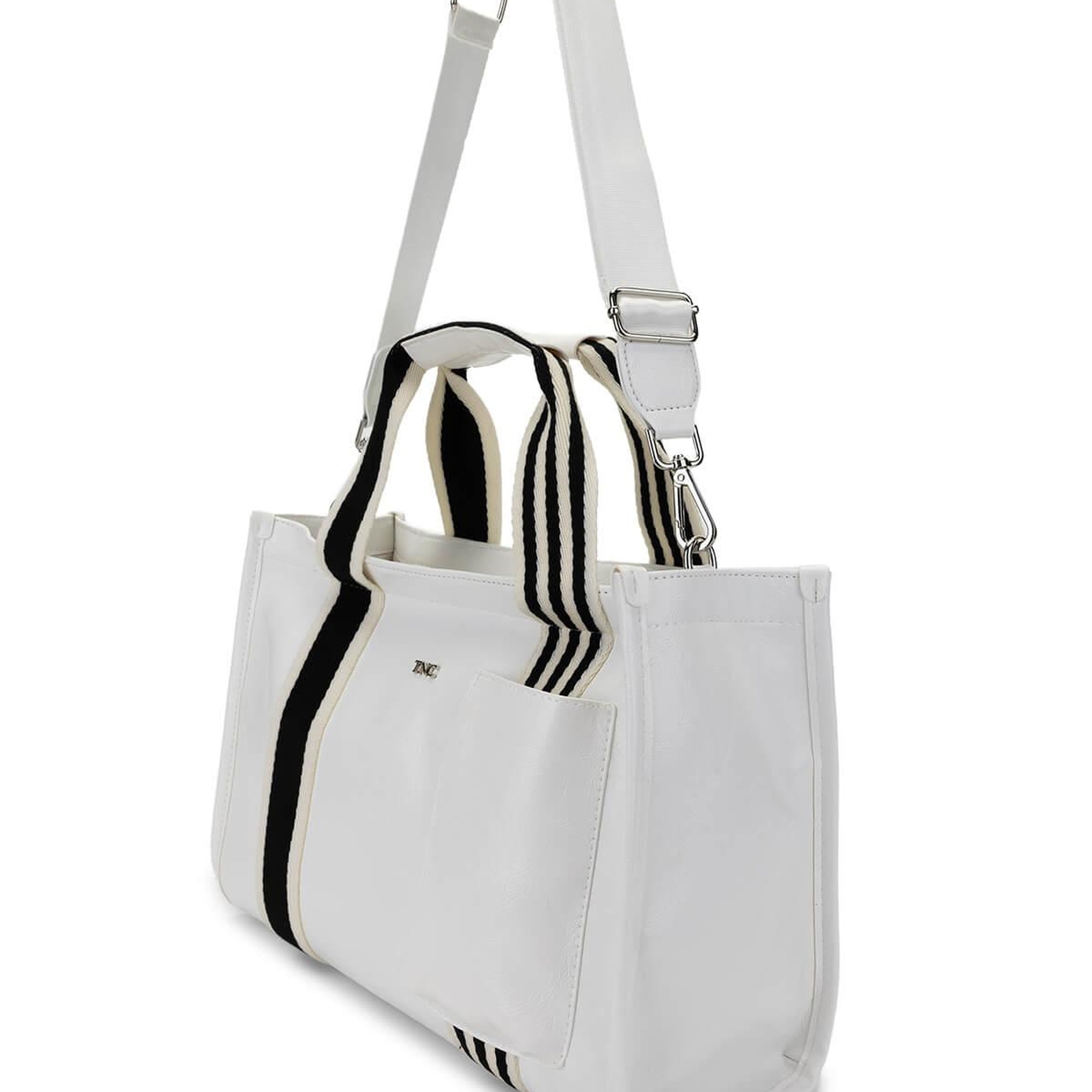 Tamer Tanca Kadın Vegan Beyaz Omuz Çanta