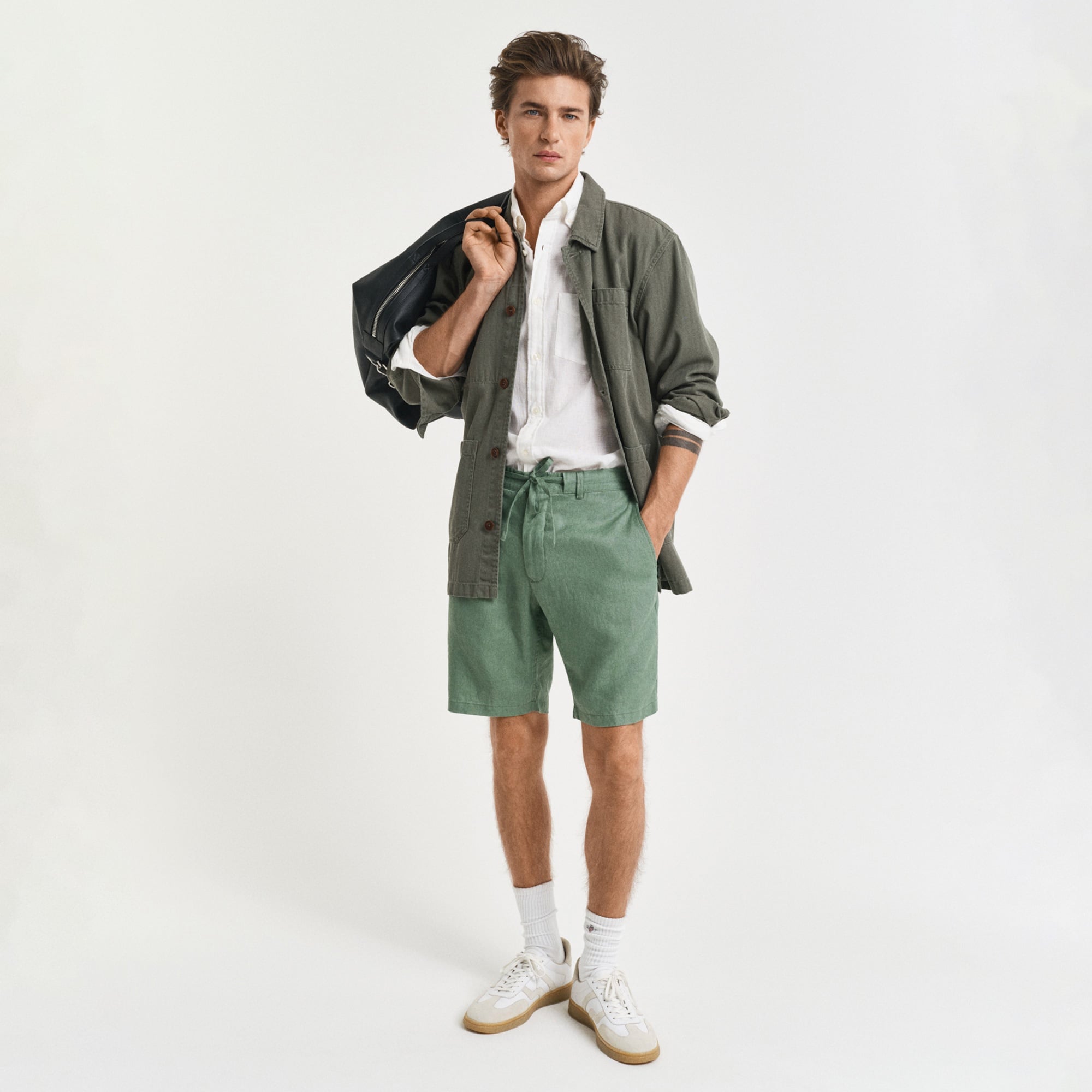 GANT Erkek Yeşil Relaxed Fit Şort