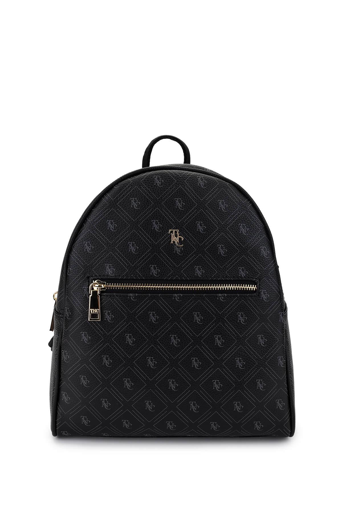  Tamer Tanca Kadın Vegan Siyah Sırt Çantası