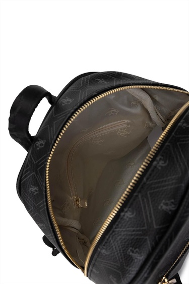  Tamer Tanca Kadın Vegan Siyah Sırt Çantası